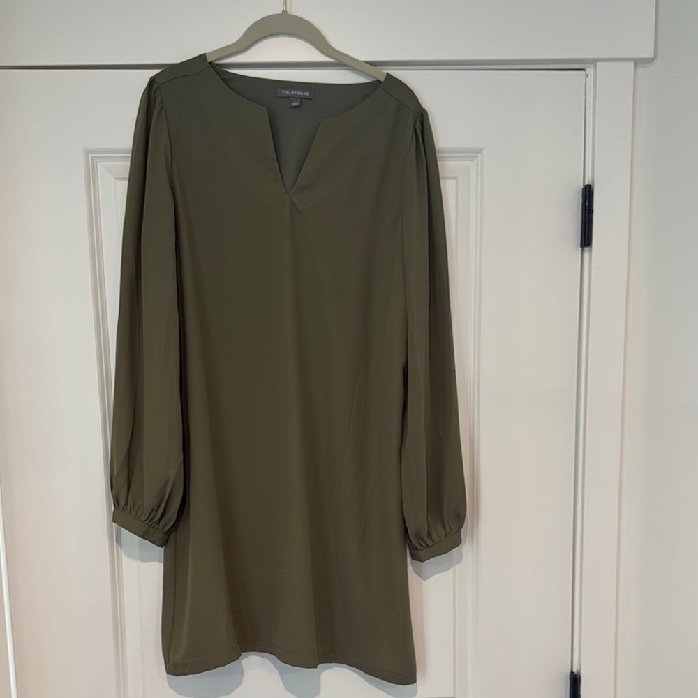 Tinley Road Olive Long Sleeve Dress